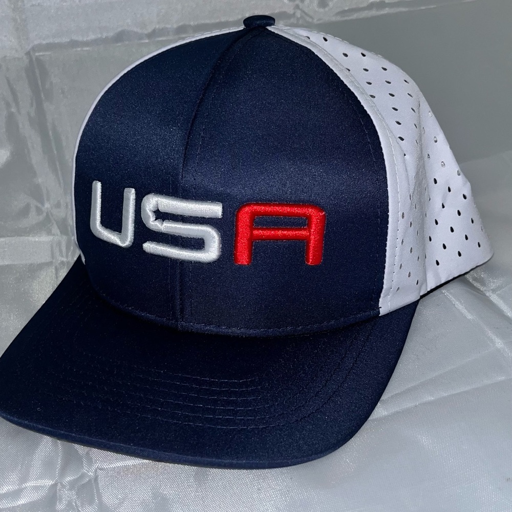 USA Navy and White Baseball Cap